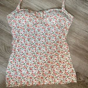 L.E.I. Floral Halter Top